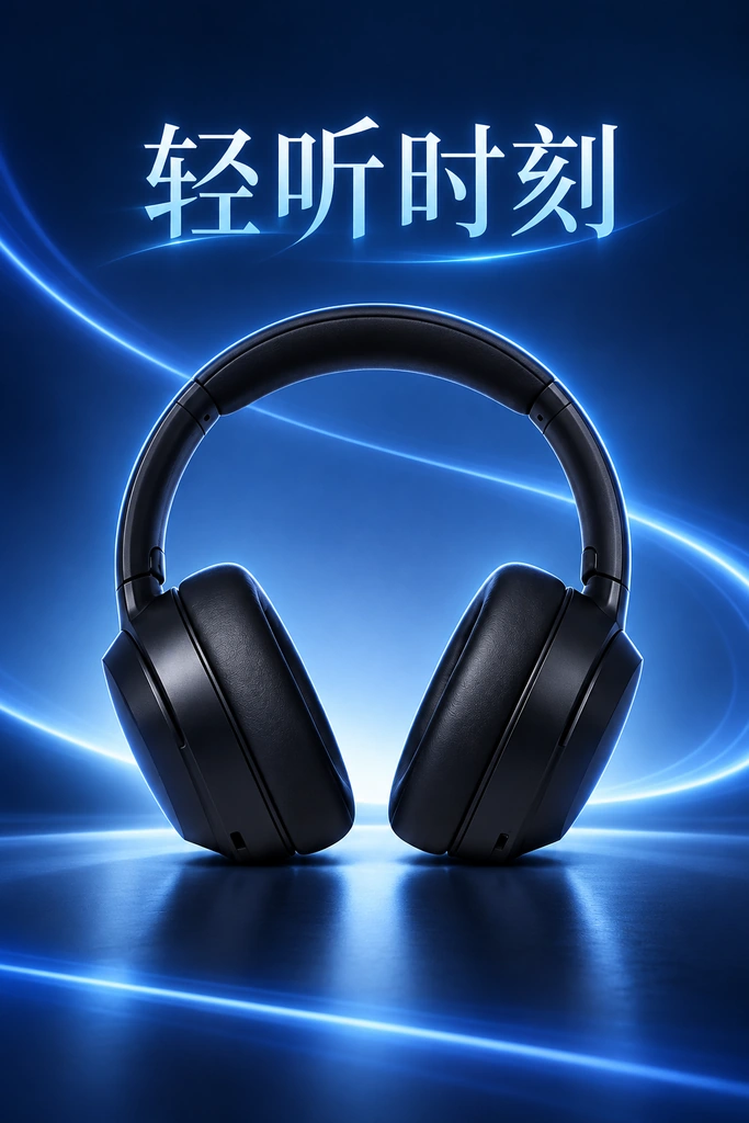 耳机数码主题海报 · 输出图