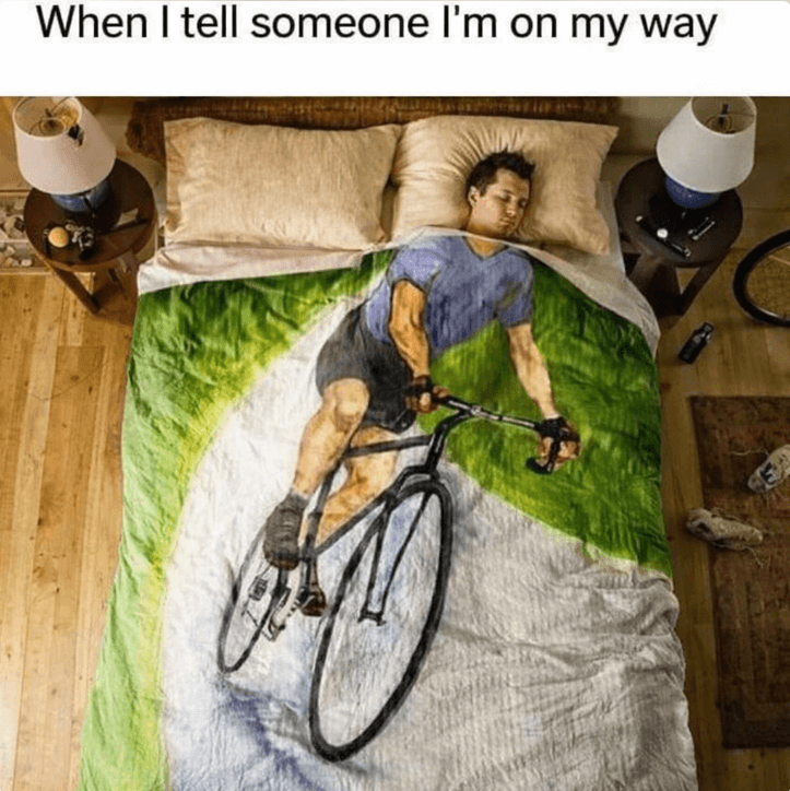 The truth behind my saying "on my way"