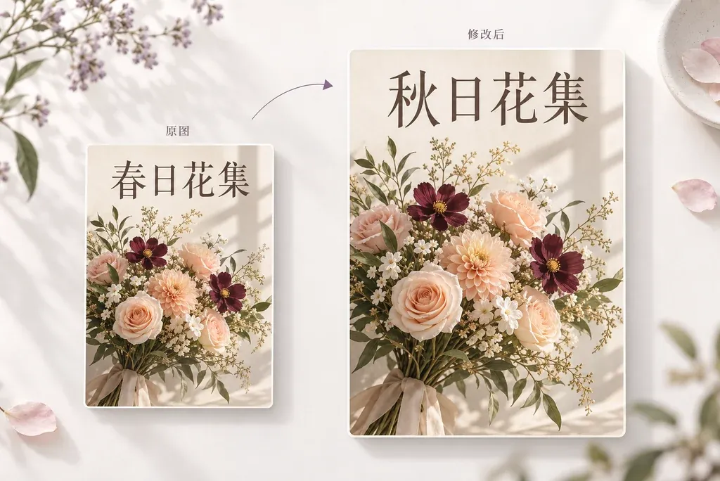 AI 图片改字