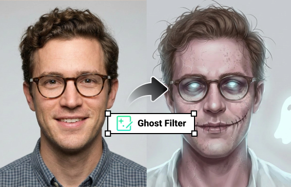 Free Ghost Filter - Create Eerie AI Ghost Filter Photos