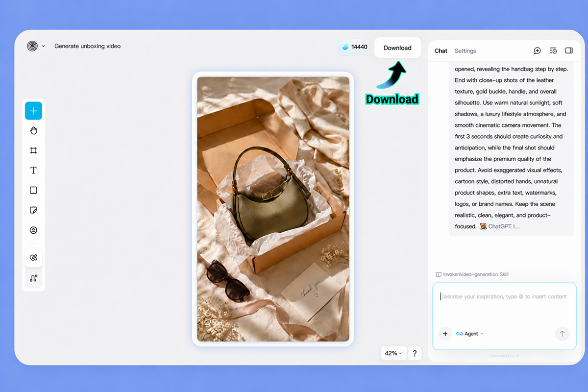 Download Product Reveal Review download and share the AI unboxing video