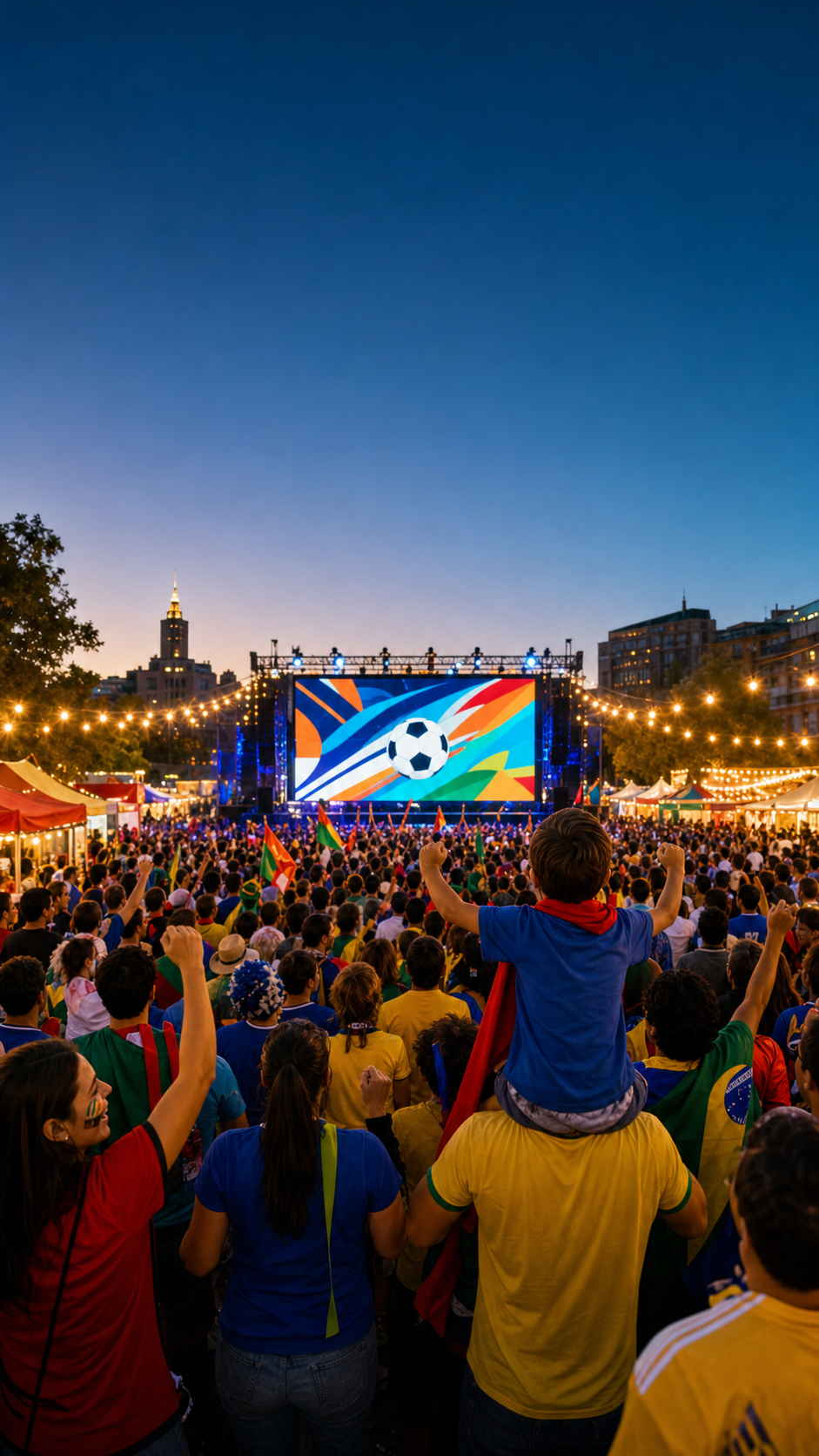 Outdoor Fan Zone FIFA World Cup poster example