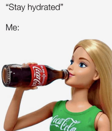 Drinking cola is healthy.