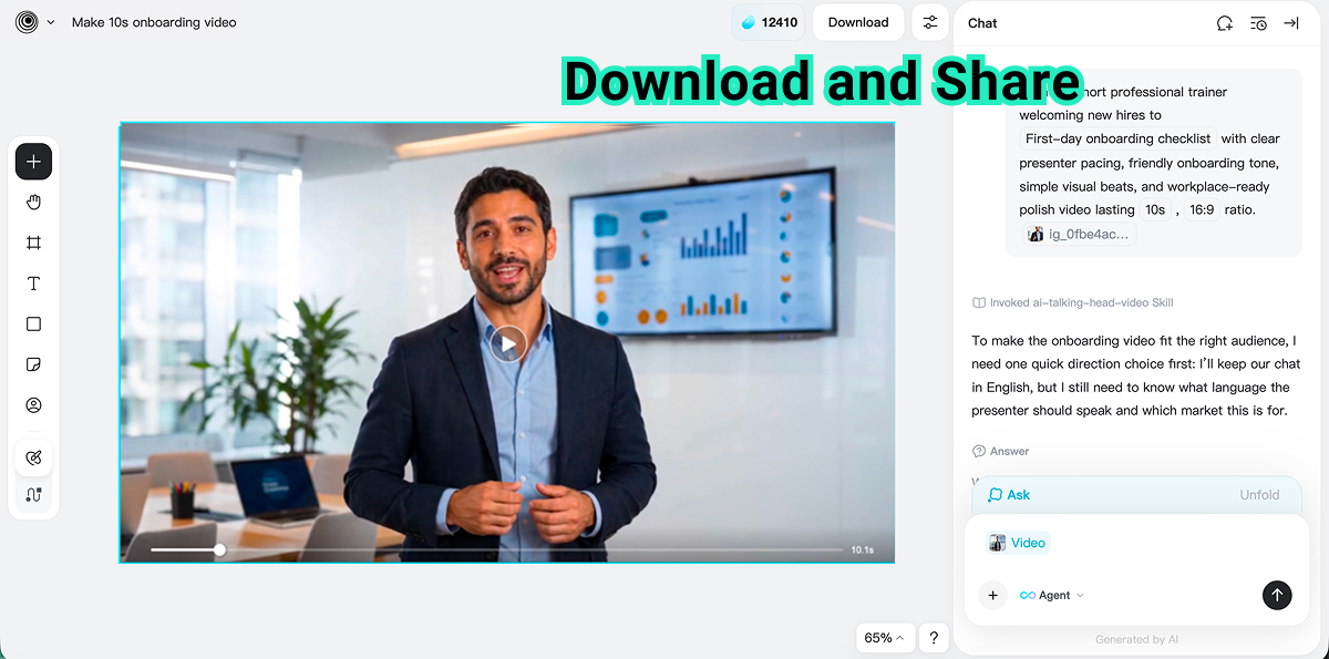 Download Training Video Download and share the completed AI training video