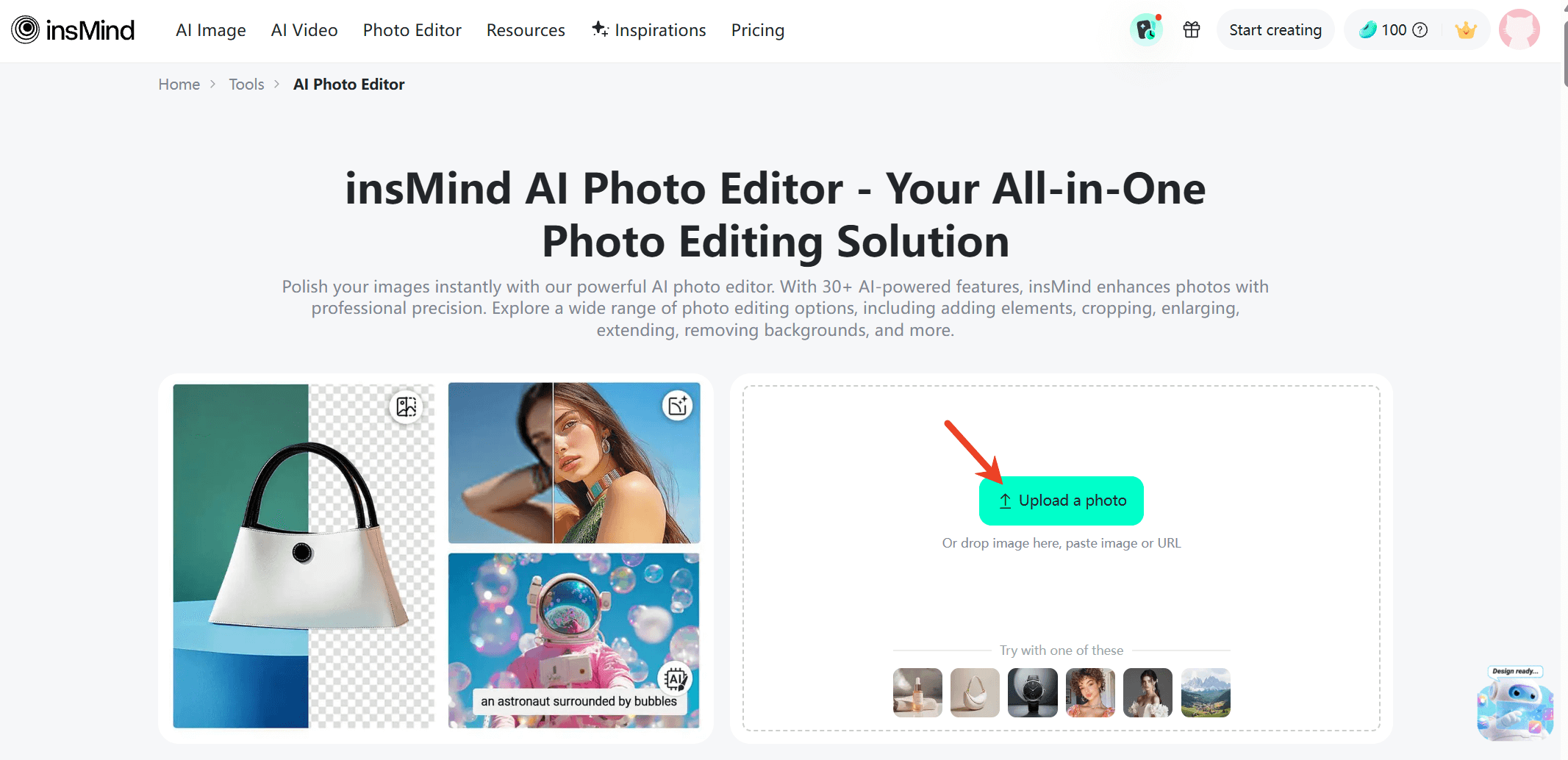 Upload the photo Upload the photo
