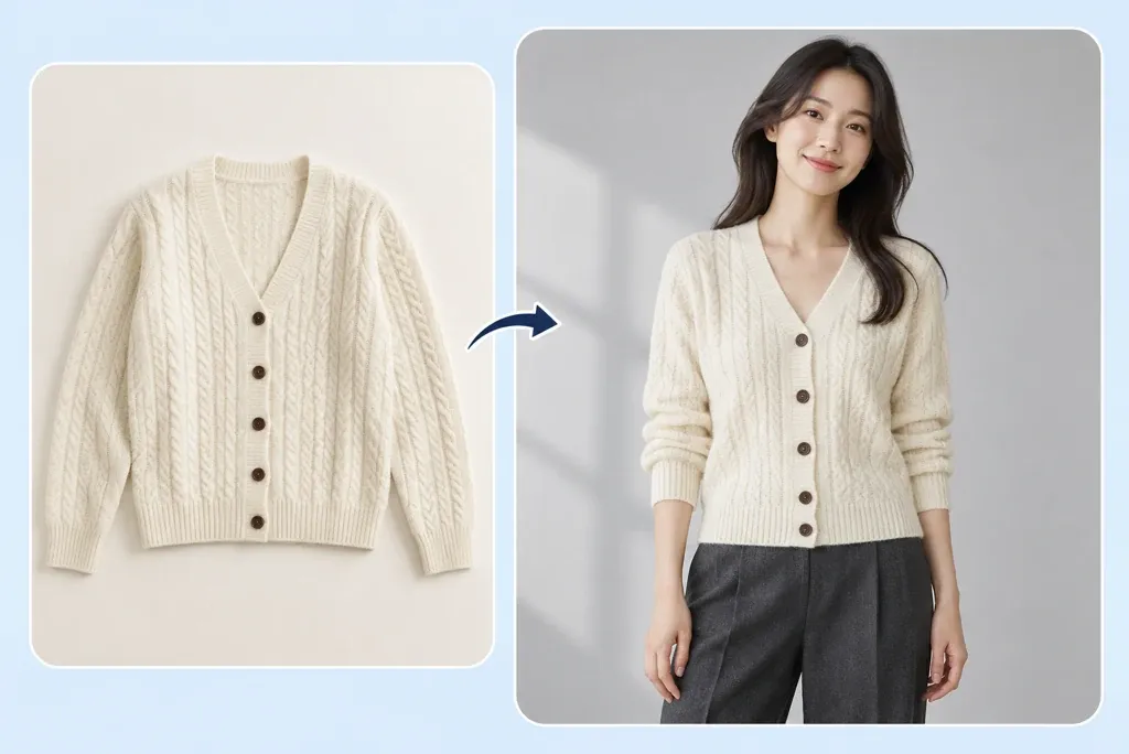 上传服装图，生成 AI 模特上身图
