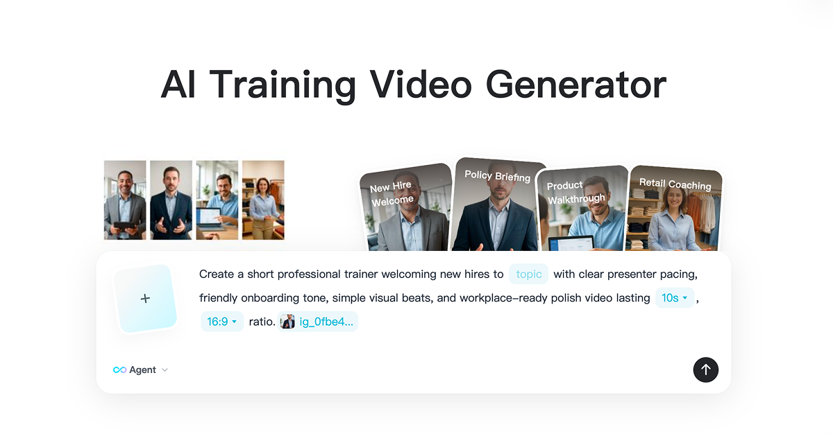 Upload Training Image Upload a clear image for an AI training video