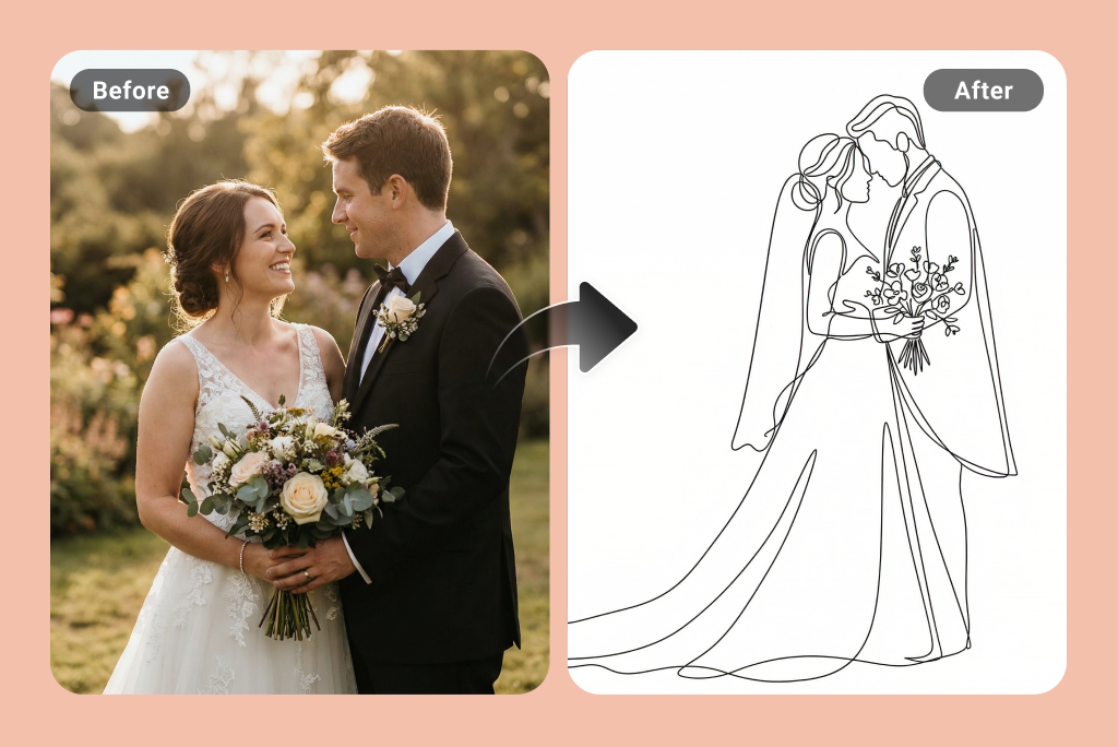 Transform Photos into Elegant One Line Art