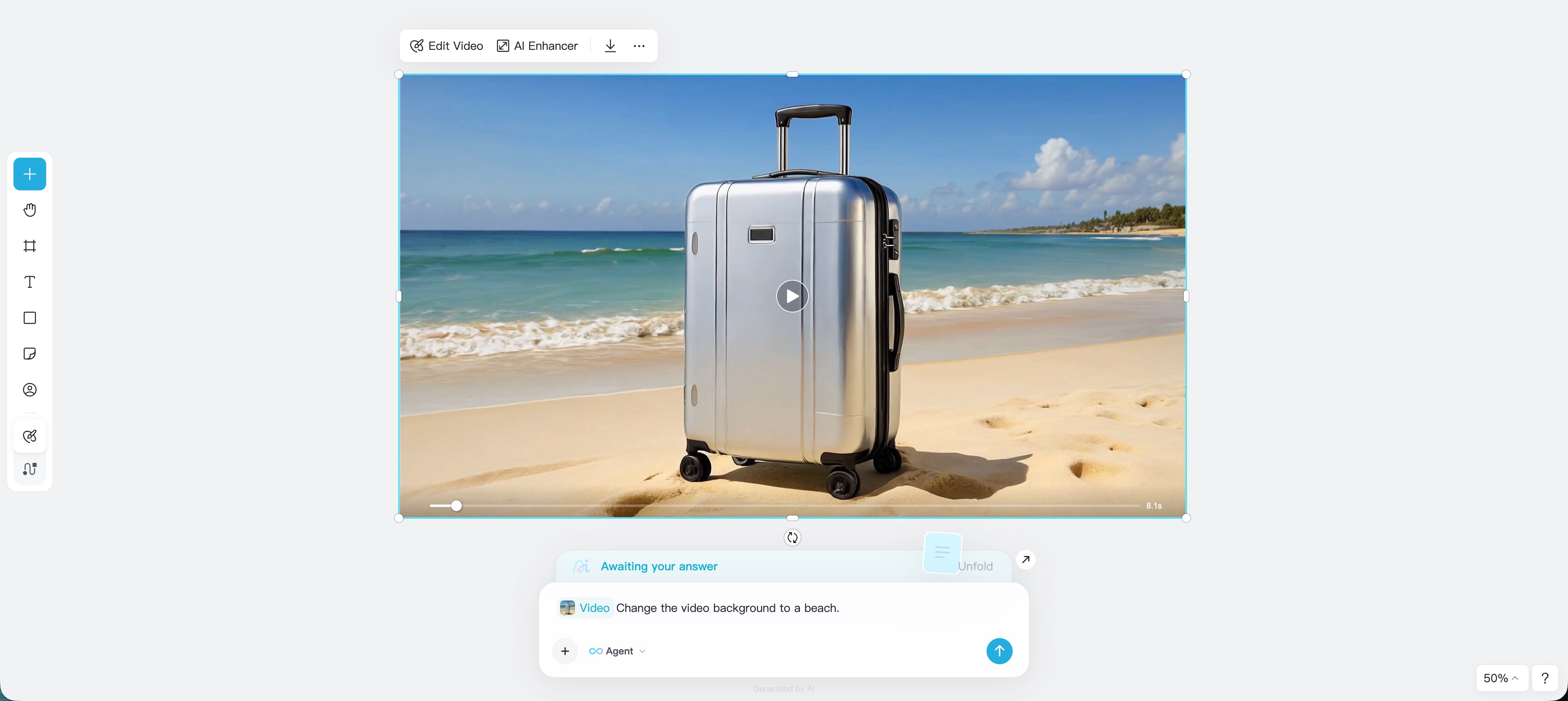 Preview AI video result