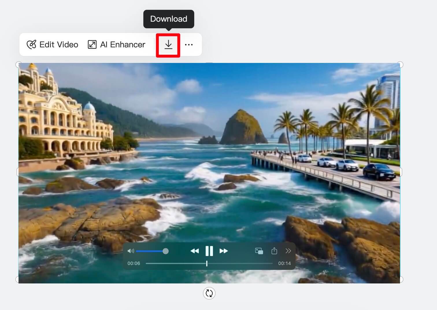 Download the edited video